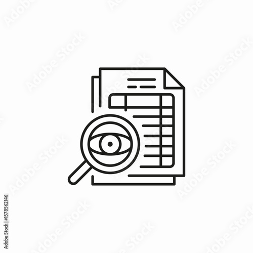 document data audit icon sign vector