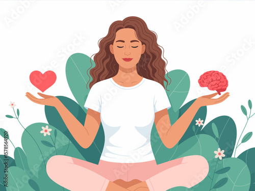 Balanced Mind and Heart Illustration