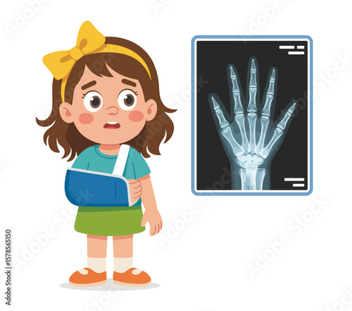 X-Ray of Child's Broken Arm