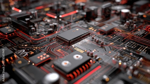 digital microcircuit background technology motherboard wallpaper