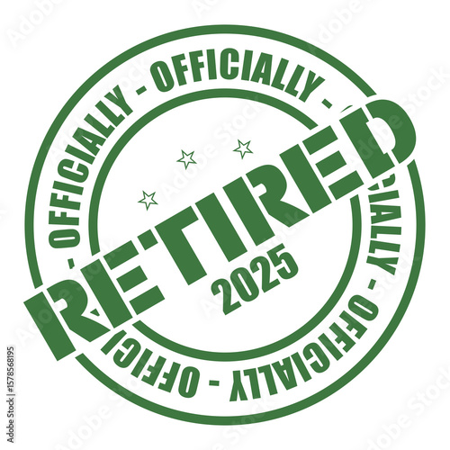 Officially Retired 2025, Retirement Vector And Clip Art