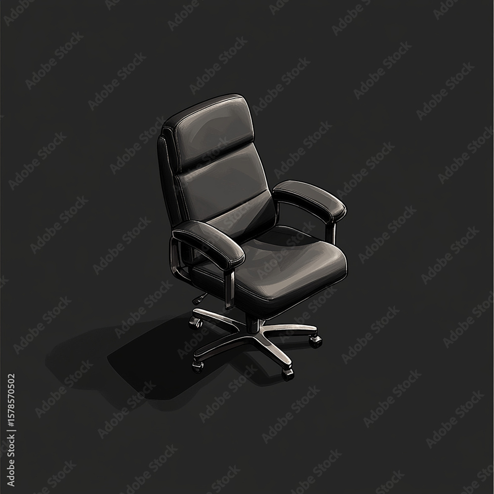 Fototapeta premium Customize look, scale 3d Antique chair model design .