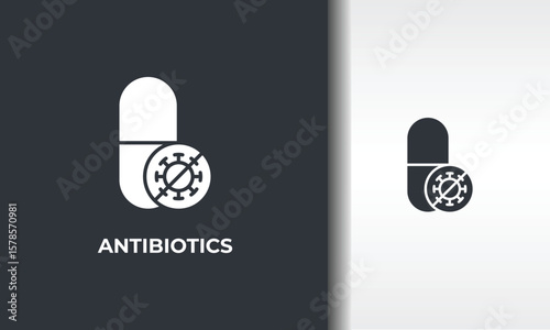 Antibiotics Vector, Icon Or Logo Sign Isolated Symbol Illustration