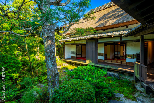 福岡県　甘木市　秋月の町並み　武家屋敷　久野邸