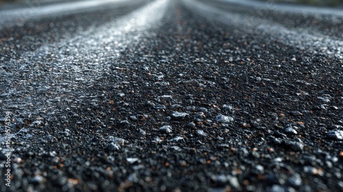close up of asphalt road, seamless texture, generative ai