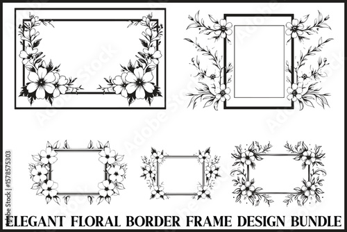 Floral Frame Border Bundle