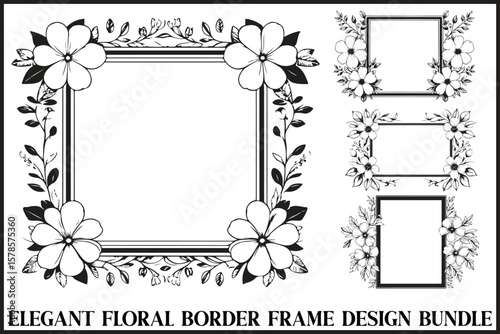 Floral Frame Border Bundle