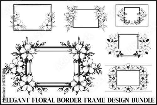 Floral Frame Border Bundle
