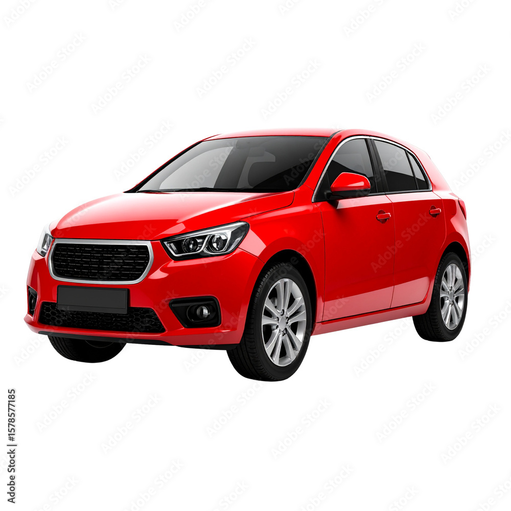 a red car with a white background a red car with a white background