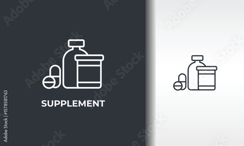 Supplement Vector, Icon Or Logo Sign Isolated Symbol Illustration
