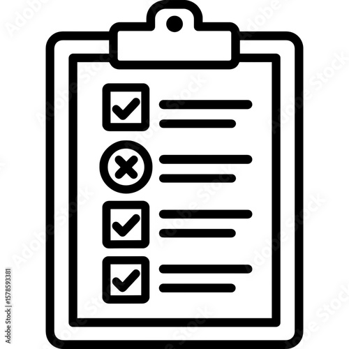 Haccp documentation board outline icon vector