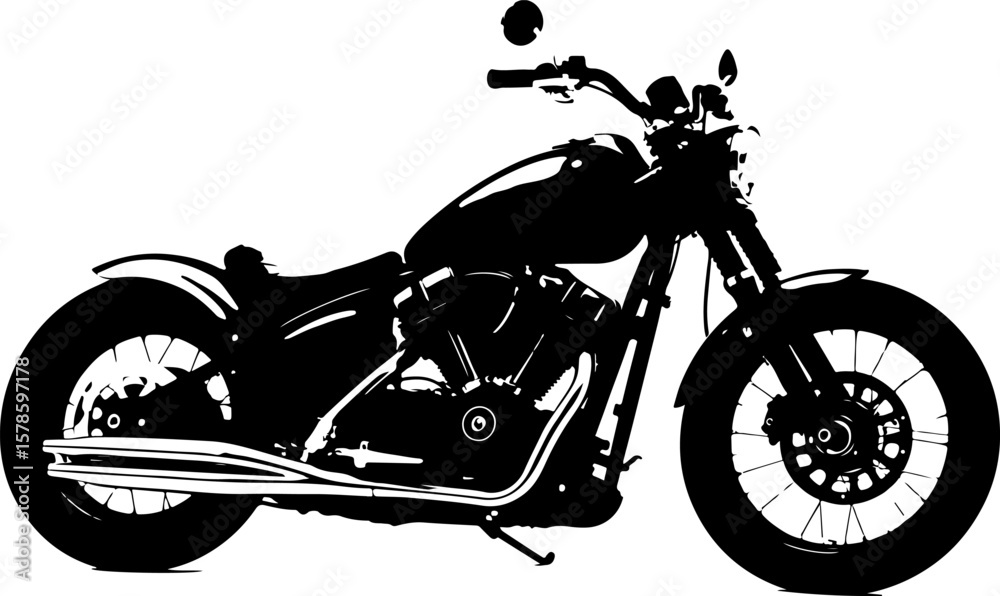 Naklejka premium Bike Silhouette Vector Art Collection, Simple Bike Silhouette Design, Classic Bicycle Silhouette Vector, Mountain Bike Silhouette Art, Road Bike Silhouette Graphic, BMX Bike Silhouette Vector, Vintage