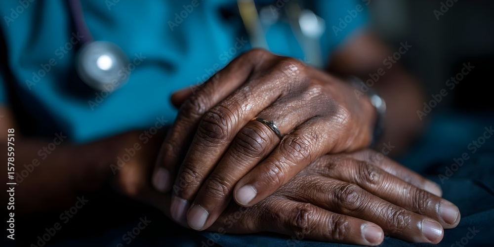 Fototapeta premium Compassionate Hands of a Healthcare Professional