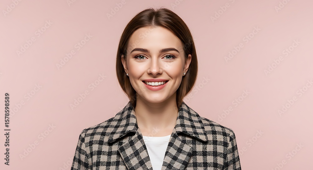 Fototapeta premium Radiant Smile, Soft Hues