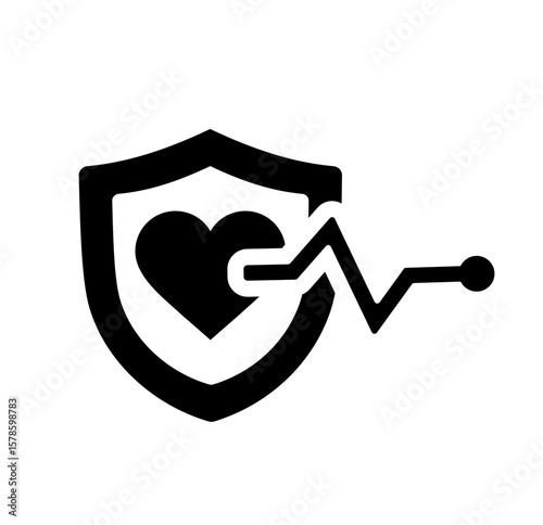 Health icon vector editable 