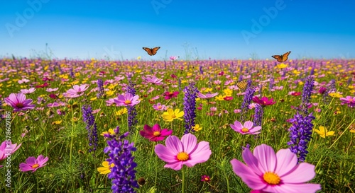spring flowers in the field