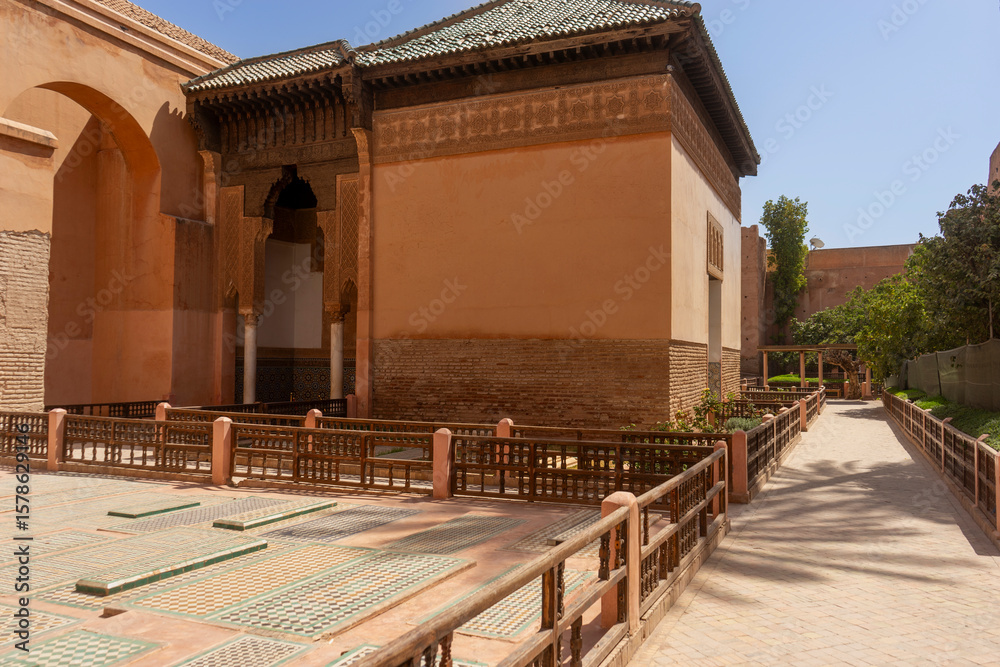 Obraz premium Monumento de las tumbas saadíes en Marrakech