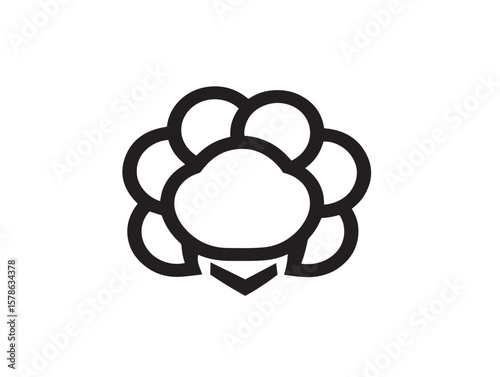Yellow Cloudberry Hand Sketched Berry Vector Design