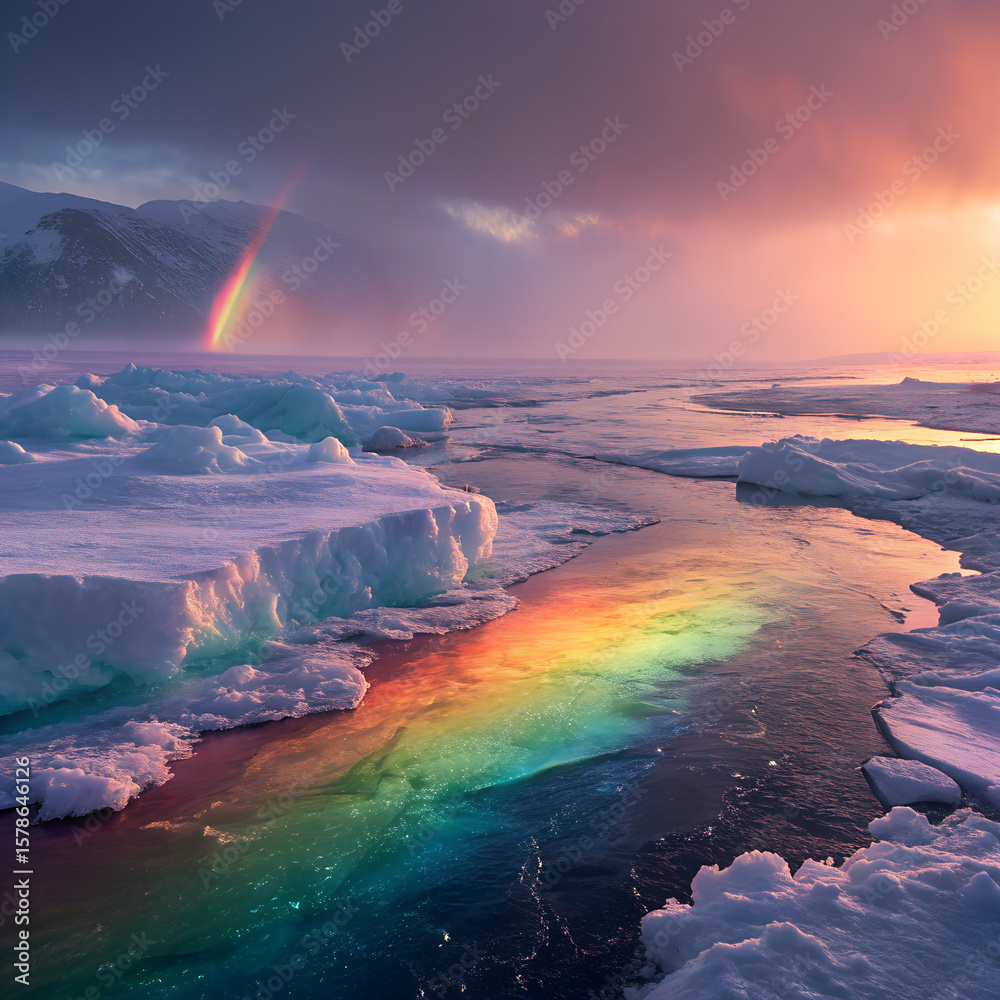 Naklejka premium Spectrum Meltfield 