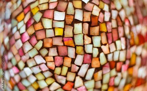 a mosaic background made with all the colors of the world and the rainbow fragmented like in a dream