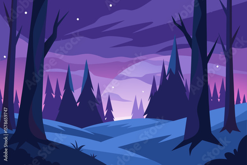 timeless forest frozen in twilight magic