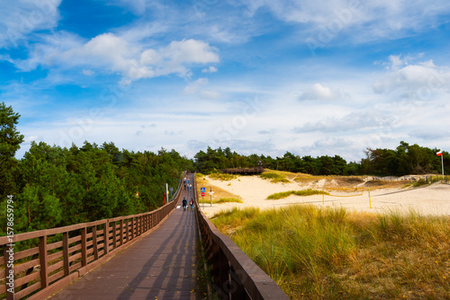 Fototapeta Naklejka Na Ścianę i Meble -  2024-09-25; coast of seaside resort Dzwirzyno Poland