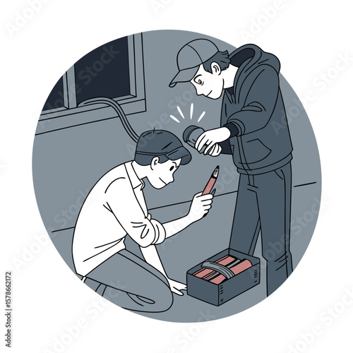 Man Offering a Bomb with Lit Fuse