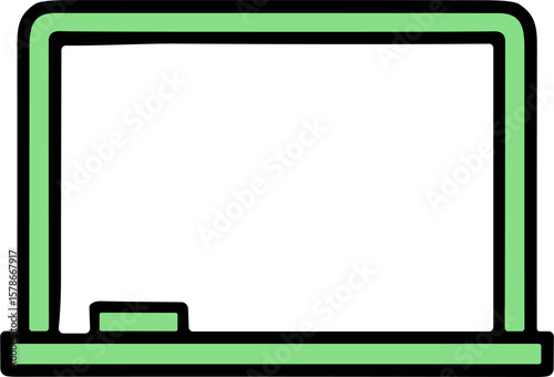 Chalkboard icon for education themes