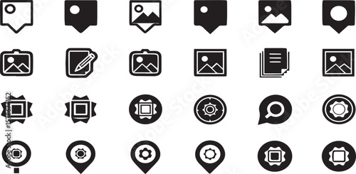 Minimalist Emblem and Medal Icon Set