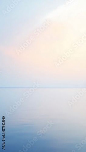 Wallpaper Mural Abstract seascape of soft gradient colors Torontodigital.ca