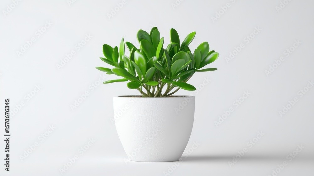 Fototapeta premium Minimalist potted plant