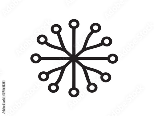 Elegant Statice Decorative Icon in Clean Line Style