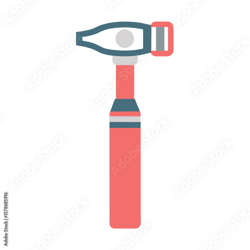 Blue Flat Otoscope Icon Design Medical Ear Examination Tool Graphic single flat style icon depicting