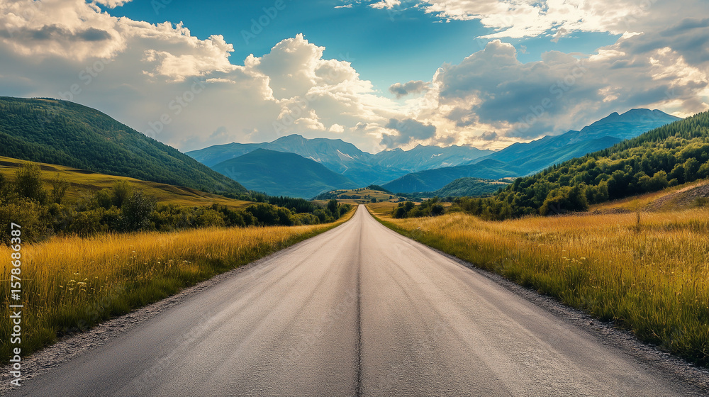 Naklejka premium road in the mountains