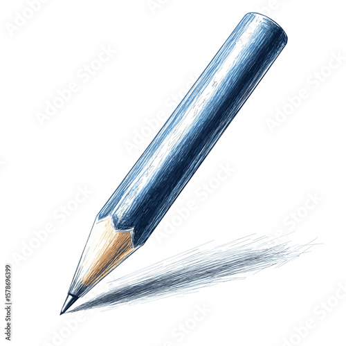 pencil sketch , line drawing style on white background,vector design