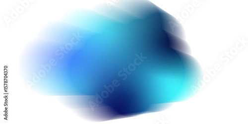 Modern soft fluid shape with cyan and navy tones, smooth motion effect, minimal vector design element for tech. Abstract blue gradient blur background. Soft organic shapes collection blurred gradient.