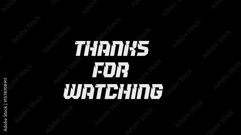 Thanks for watching, elegant minimal text animation Thanks for watching, elegant minimal text animation