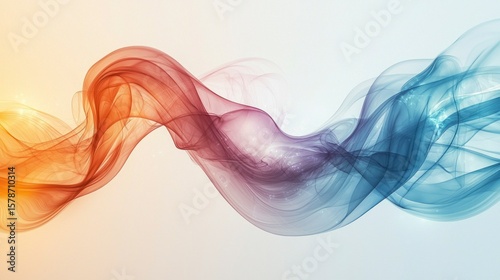 Abstract Waves Design in Vibrant Colors for Freelancers and Creative Projects Featuring a Soft Backdrop
