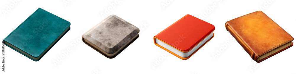 Colorful Book Icon Set on White Background Colorful Book Icon Set on White Background
