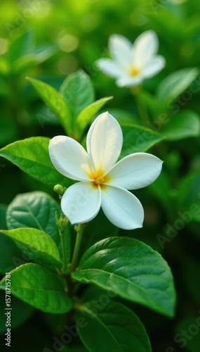 Delicate jasmine blossoms infused in vibrant green tea leaves , peace, nature