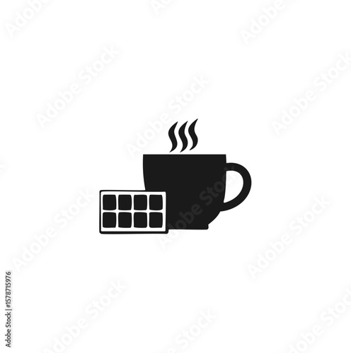 Hot beverage and chocolate bar hot drink coffee cup