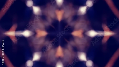 Mesmerizing Abstract Kaleidoscope Animation with Geometric Shapes and Color Transformations