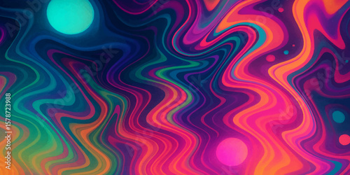 Psychedelic Swirl of Colors: A mesmerizing display of vibrant hues and swirling patterns, offering an abstract visual journey that stimulates the senses.