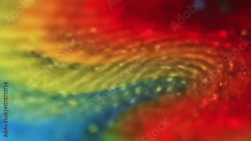 Mesmerizing Swirling Abstract Rainbow Colors with Bokeh and Fluid Liquid Dynamics