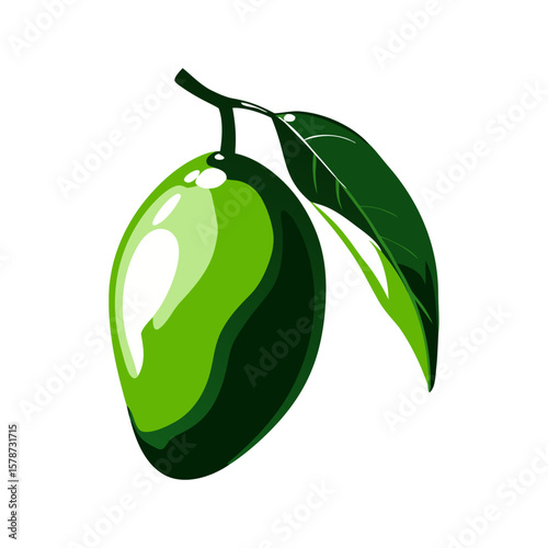 Green pear icon for culinary and vitamins support