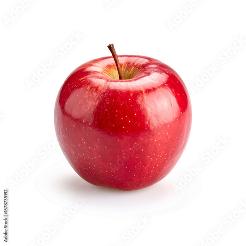 Red apple on isolated background
