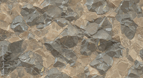Jagged rocky surface texture in shades of brown and grey