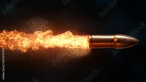 Fiery bullet