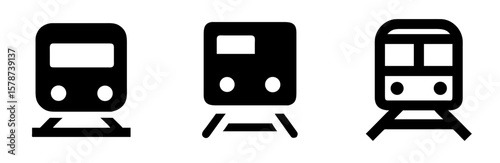 Train Icon – Locomotive and Transportation Symbol Vector Illustration