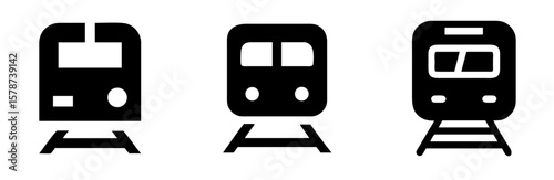 Train Icon – Locomotive and Transportation Symbol Vector Illustration